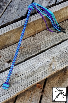 baton flogger in acid purple and light blue