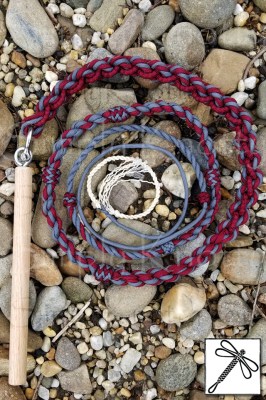 Vagrant Whip in Burgundy and Charcoal Grey